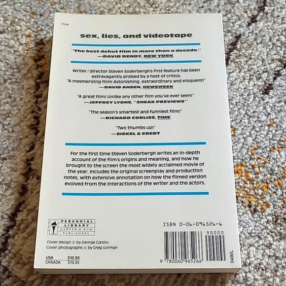 VTG Screenplay Sex Lies & Video Tape Book by Steven Soderberg - Picture 2 of 5